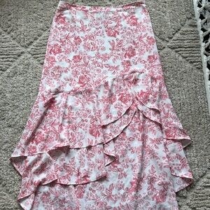 1. State Floral Ruffle Skirt